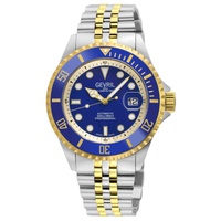 Gevril MEN'S Wall street Stainless Steel Blue Dial Watch 41856B