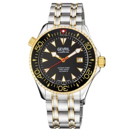 Gevril MEN'S Hudson Yards Stainless Steel Black Dial Watch 48802