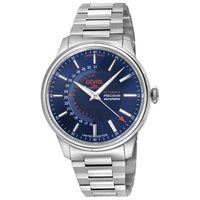 Gevril MEN'S Guggenheim Stainless Steel Blue Dial Watch 49201B