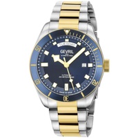 Gevril MEN'S Yorkville Stainless Steel Blue Dial Watch 48634B