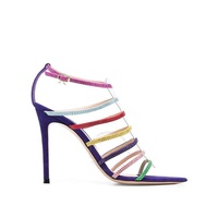 지안비토 로시 Gianvito Rossi Ladies Multicolored Mirage Strappy Crystal Sandals G61799.15RICCGS