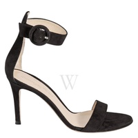 지안비토 로시 Gianvito Rossi Ladies Black Sandals, Brand Size 35 (US Size 5) G60953.85RIC.CAMNERO