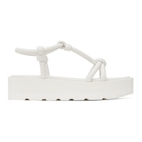 지안비토 로시 Gianvito Rossi White Marine Flat Sandals 231090F124004