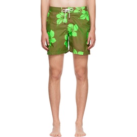 기마구아스 Gimaguas Green Polyester Swim Shorts 221776M208002