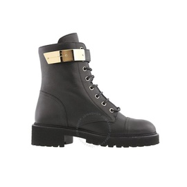 쥬세페 자노티 Giuseppe Zanotti Ladies Black Leather Combat Boots I970002/018