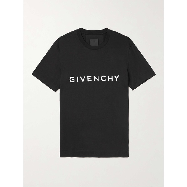 지방시 지방시 GIVENCHY Archetype Logo-Print Cotton-Jersey T-Shirt 1647597306319815