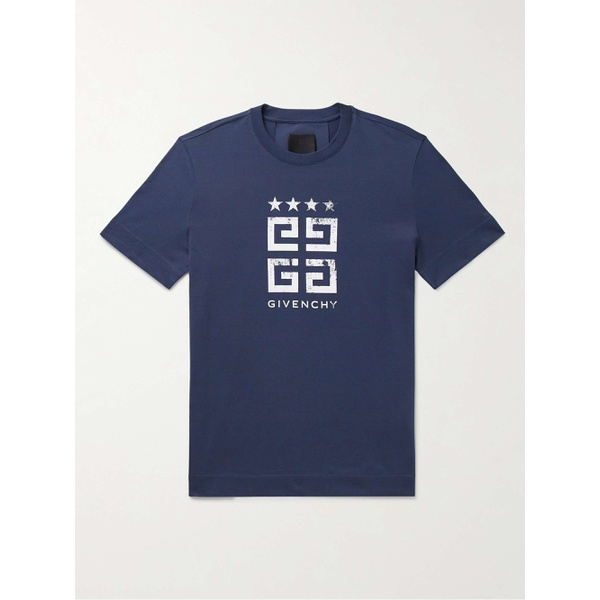 지방시 지방시 GIVENCHY 4G Logo-Print Cotton-Jersey T-Shirt 1647597322953569