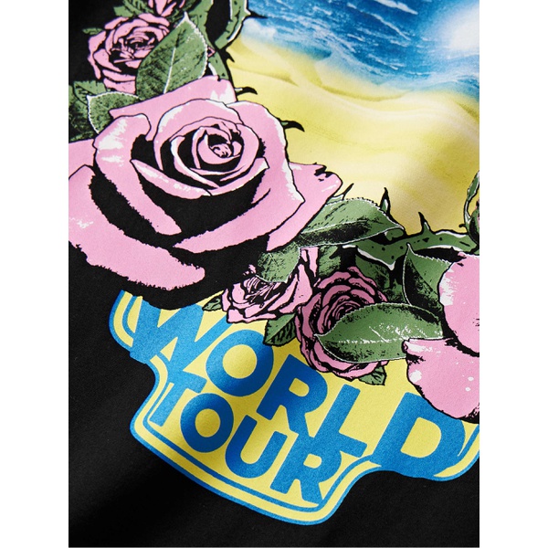 지방시 지방시 GIVENCHY World Tour Logo-Print Cotton-Jersey T-Shirt 1647597322953922