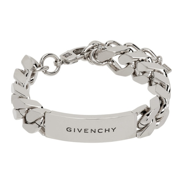 지방시 지방시 Givenchy Silver ID Bracelet 232278M142001