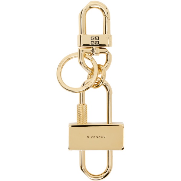 지방시 지방시 Givenchy Gold Padlock Keychain 232278M148001