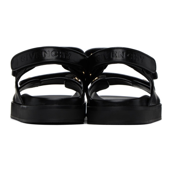 지방시 지방시 Givenchy Black 4G Sandals 232278F124006