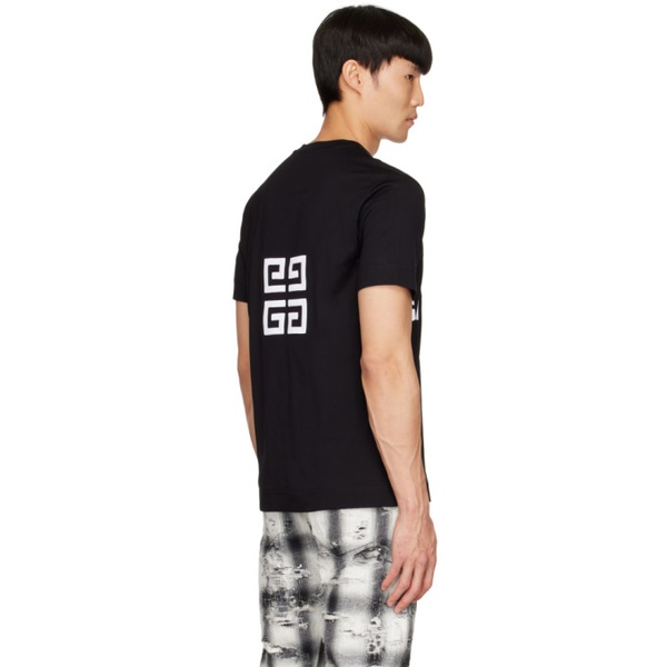 지방시 지방시 Givenchy Black 4G T-Shirt 222278M213001
