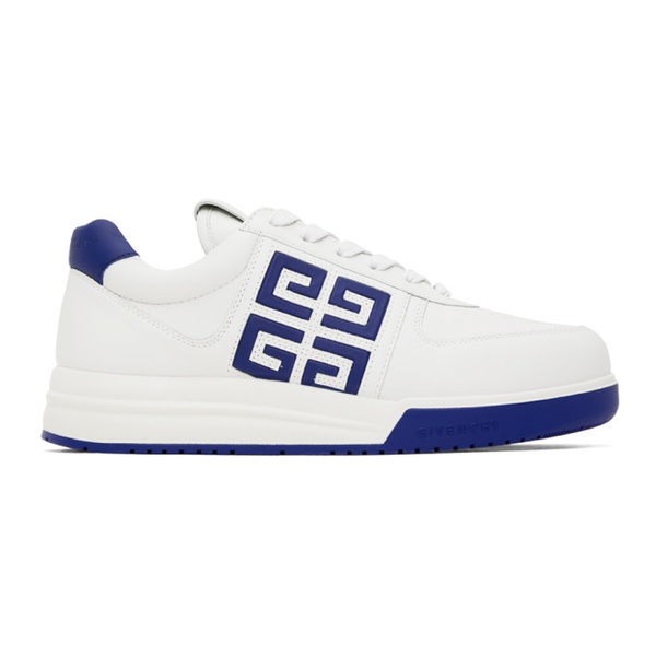 지방시 지방시 Givenchy White & Blue G4 Sneakers 231278M237016