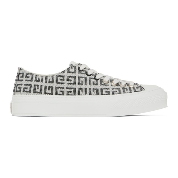 지방시 지방시 Givenchy Black & White 4G City Sneakers 231278M237021