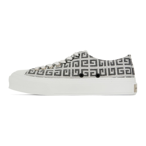 지방시 지방시 Givenchy Black & White 4G City Sneakers 231278M237021
