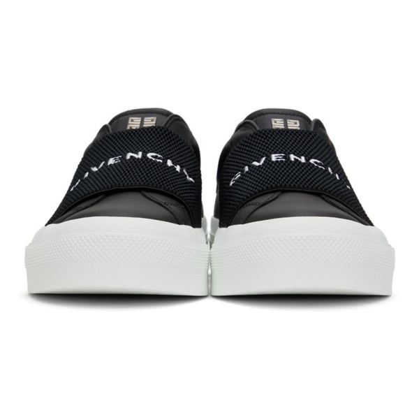 지방시 지방시 Givenchy Black City Court Slip-On Sneakers 221278M237009