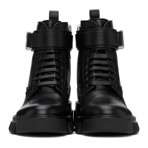 지방시 지방시 Givenchy Black Terra Combat Boots 221278F113002