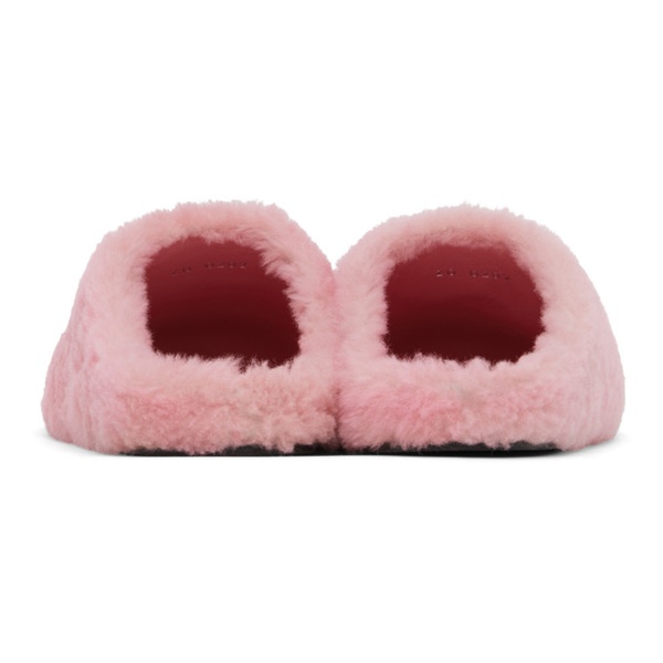 지방시 지방시 Givenchy Pink 4G Flat Slippers 231278F121003