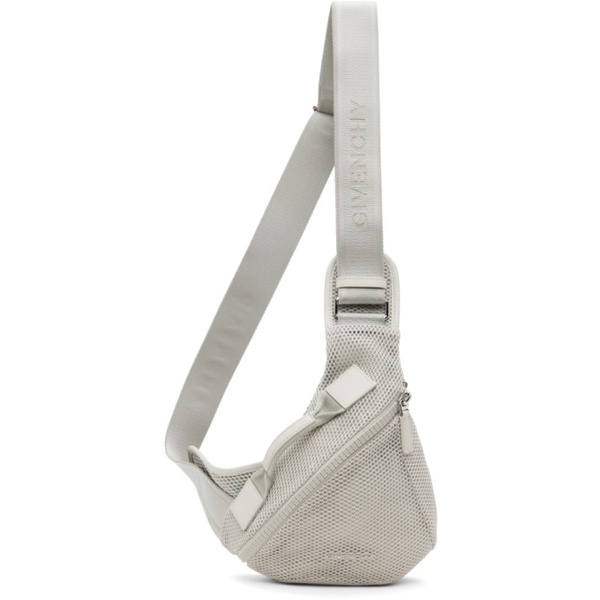 지방시 지방시 Givenchy Gray Small G-Zip Triangle Bag 232278M170013