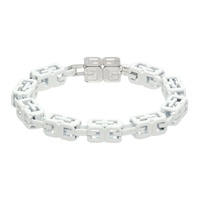지방시 Givenchy White G Cube Bracelet 232278M142003