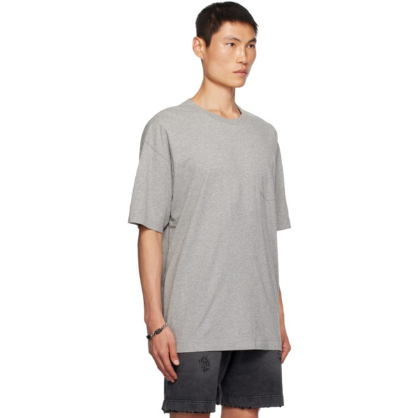 지방시 지방시 Givenchy Gray Front Pocket T-Shirt 232278M213044
