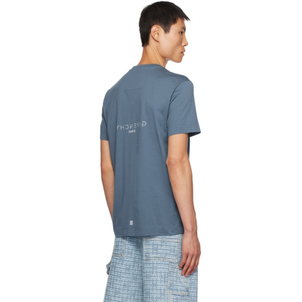 지방시 지방시 Givenchy Blue Reverse T-Shirt 232278M213039