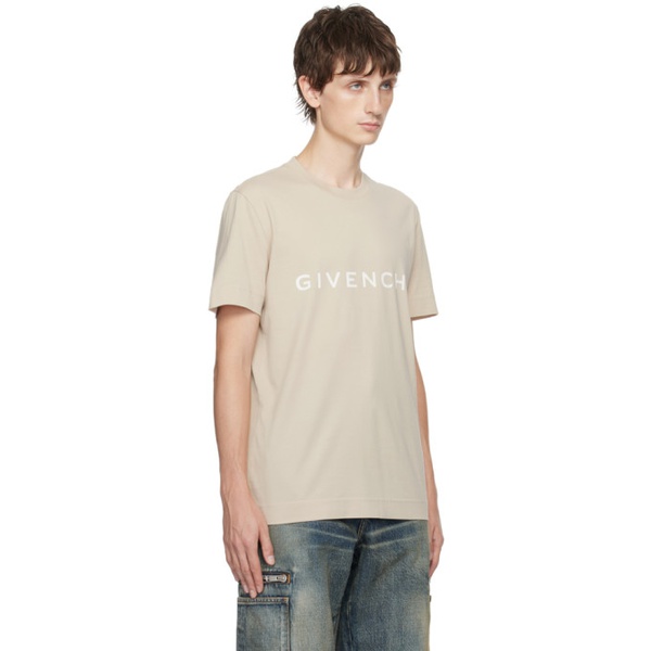 지방시 지방시 Givenchy Beige Archetype T-Shirt 232278M213040