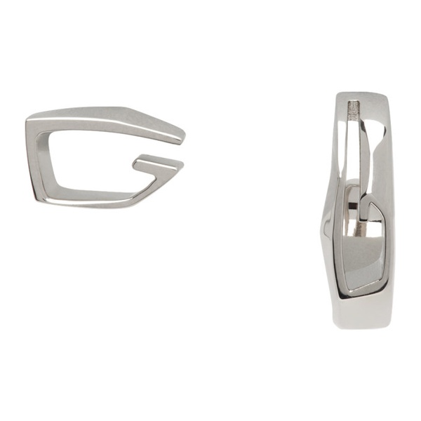 지방시 지방시 Givenchy Silver Giv Cut Asymmetrical Earrings 232278M144002