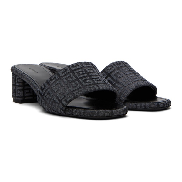 지방시 지방시 Givenchy Gray 4G Heeled Sandals 232278F125018