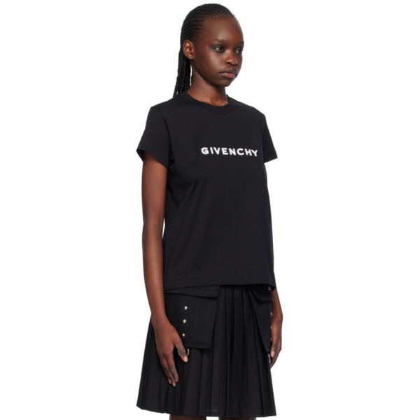 지방시 지방시 Givenchy Black & White 4G T-Shirt 241278F110011