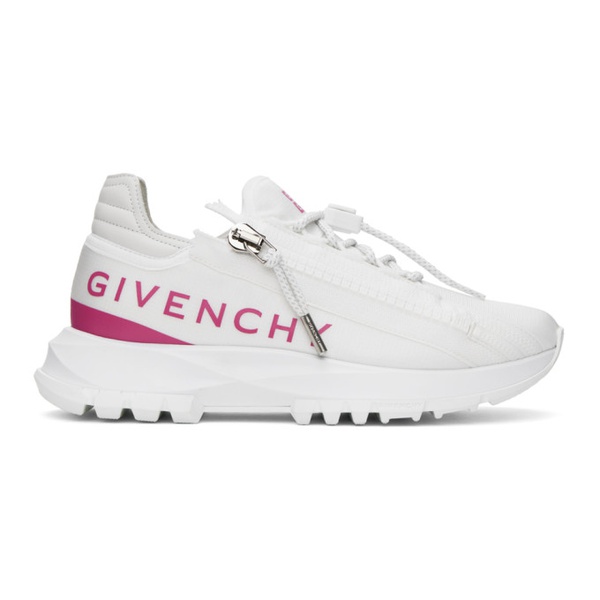 지방시 지방시 Givenchy White & Pink Spectre Sneakers 232278F128008
