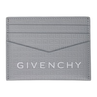 지방시 Givenchy Gray 4G Micro Card Holder 241278M163000