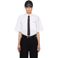 지방시 Givenchy White Spread Collar Shirt 241278M192008
