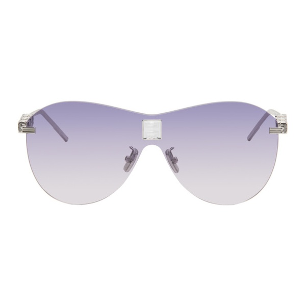 지방시 지방시 Givenchy Silver 4G Sunglasses 241278M134001