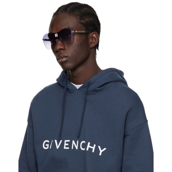 지방시 지방시 Givenchy Silver 4G Sunglasses 241278M134001