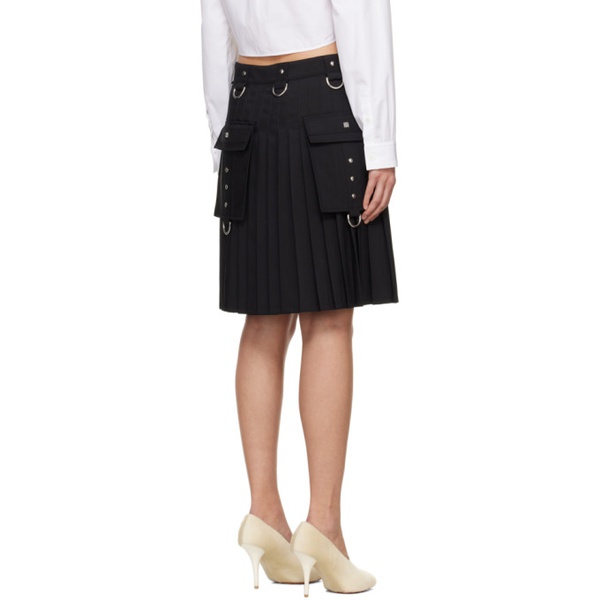 지방시 지방시 Givenchy Black Wrap Miniskirt 232278F090005