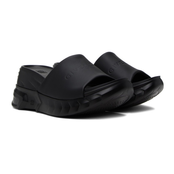 지방시 지방시 Givenchy Black Marshmallow Heeled Sandals 241278F125006