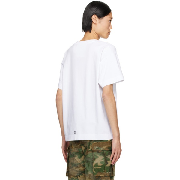 지방시 지방시 Givenchy White Graphic T-Shirt 241278M213007