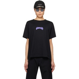 지방시 Givenchy Black Bonded T-Shirt 241278M213010