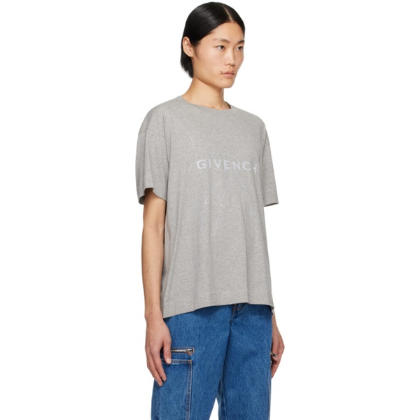 지방시 지방시 Givenchy Gray Boxy T-Shirt 241278M213023