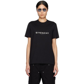 지방시 Givenchy Black Reverse T-Shirt 241278M213030