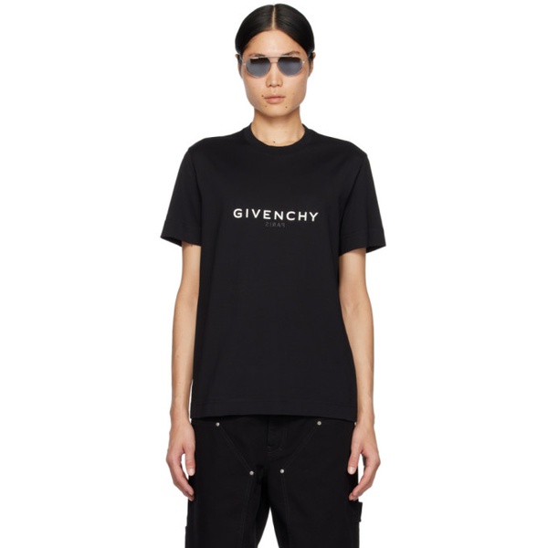 지방시 지방시 Givenchy Black Reverse T-Shirt 241278M213030
