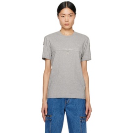 지방시 Givenchy Gray Hardware T-Shirt 241278M213001