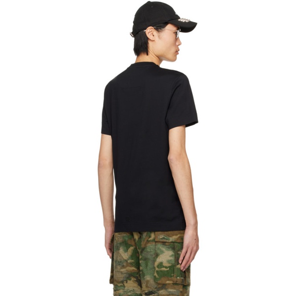 지방시 지방시 Givenchy Black Embroidered T-Shirt 241278M213019