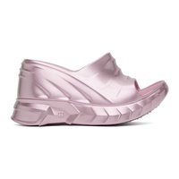 지방시 Givenchy Pink Marshmallow Wedge Sandals 241278F125002