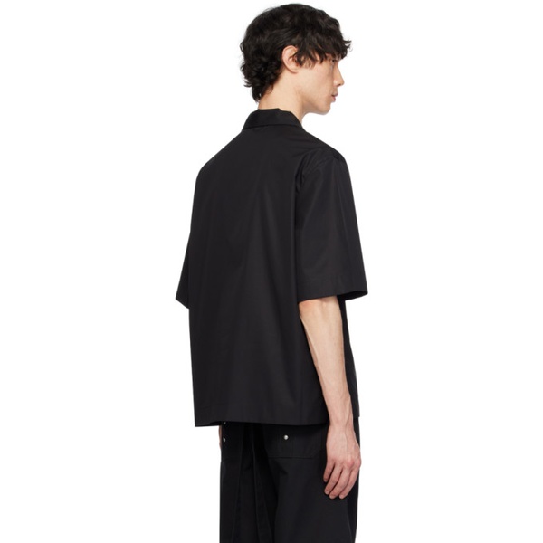 지방시 지방시 Givenchy Black Boxy-Fit Shirt 241278M192013