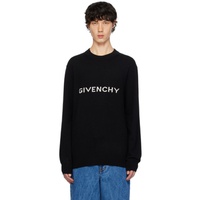 지방시 Givenchy Black Jacquard Sweater 241278M201007