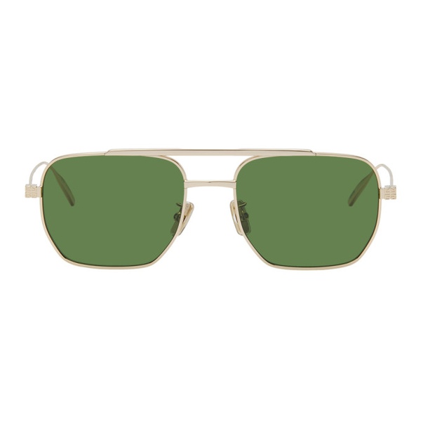 지방시 지방시 Givenchy Gold & Green Speed Sunglasses 241278F005075
