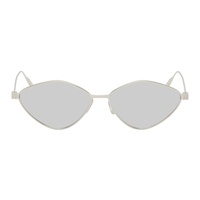 지방시 Givenchy Silver Oval Sunglasses 241278F005077