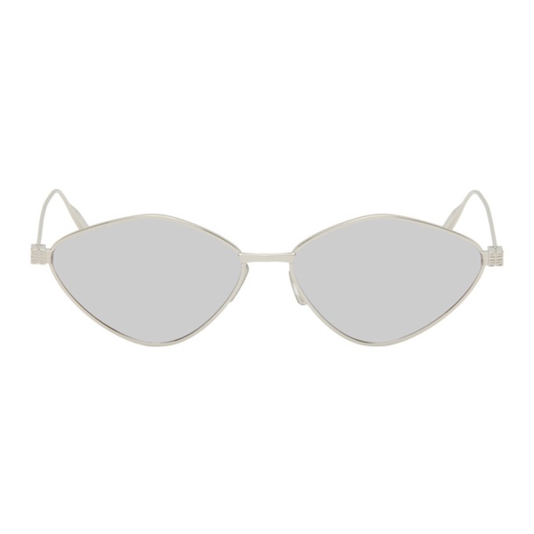 지방시 지방시 Givenchy Silver Oval Sunglasses 241278F005077